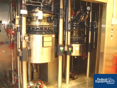 160 Liter R & M Italia Glass Lined Reactor Set