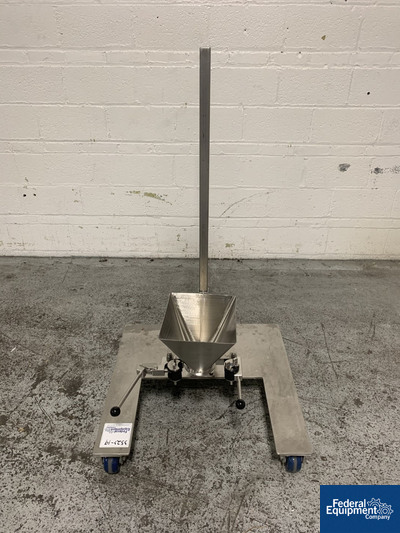 Image of Stainless Steel Hopper on Portable Stand