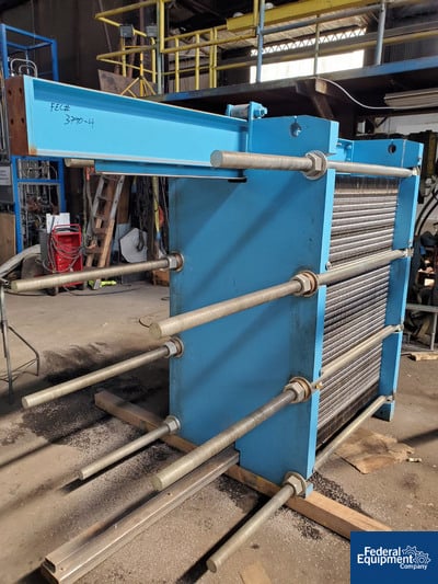 Image of 638.3 Tranter Plate Heat Exchanger, S/S, 100#