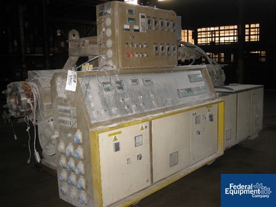 Image of 92MM Amut Counter Rotating Twin Screw Extruder, 24:1 LD