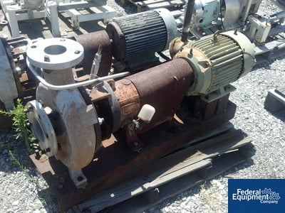 Image of 4" x 3" x 10" Duriron Centrifugal Pump, S/S, 10 HP