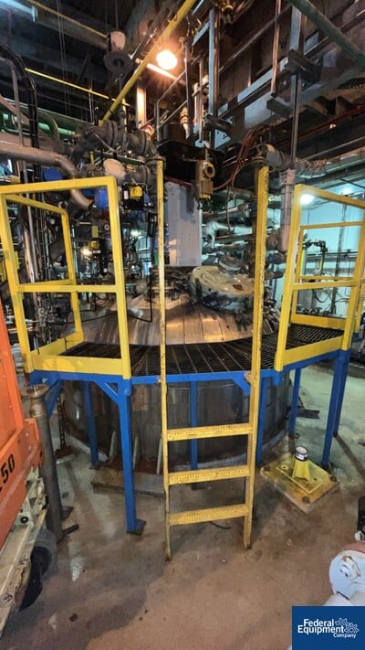 Image of 5,000 Gal 3V Tech Glass Lined Reactor, 100/125#