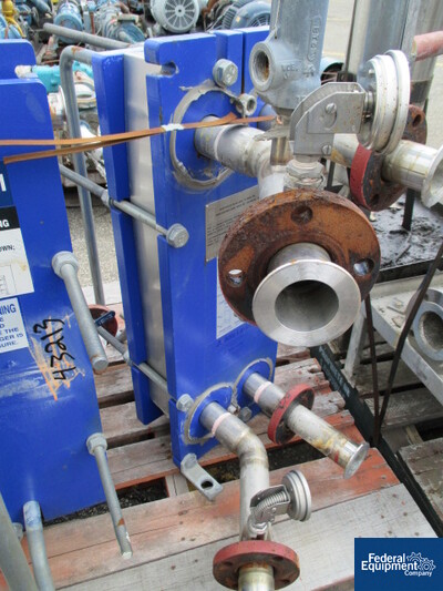 Image of 67 SQ FT ALFA LAVAL PLATE HEAT EXCHANGER, S/S, 150#