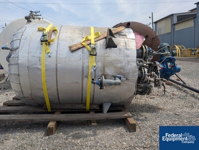 Image of 500 Gal DeDietrich Glass Lined Reactor, 100/100#
