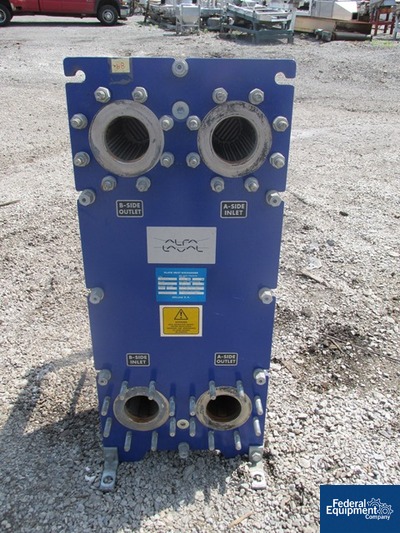 Image of 109 SQ FT ALFA LAVAL PLATE HEAT EXCHANGER, 316 S/S, 87#