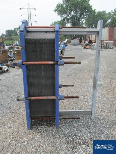 Image of 560 Sq Ft Alfa Laval Plate Heat Exchanger, S/S, 150#