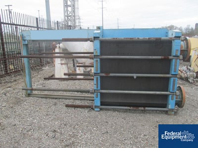 Image of 3,908 Sq Ft Tranter Plate Heat Exchanger, S/S, 230#