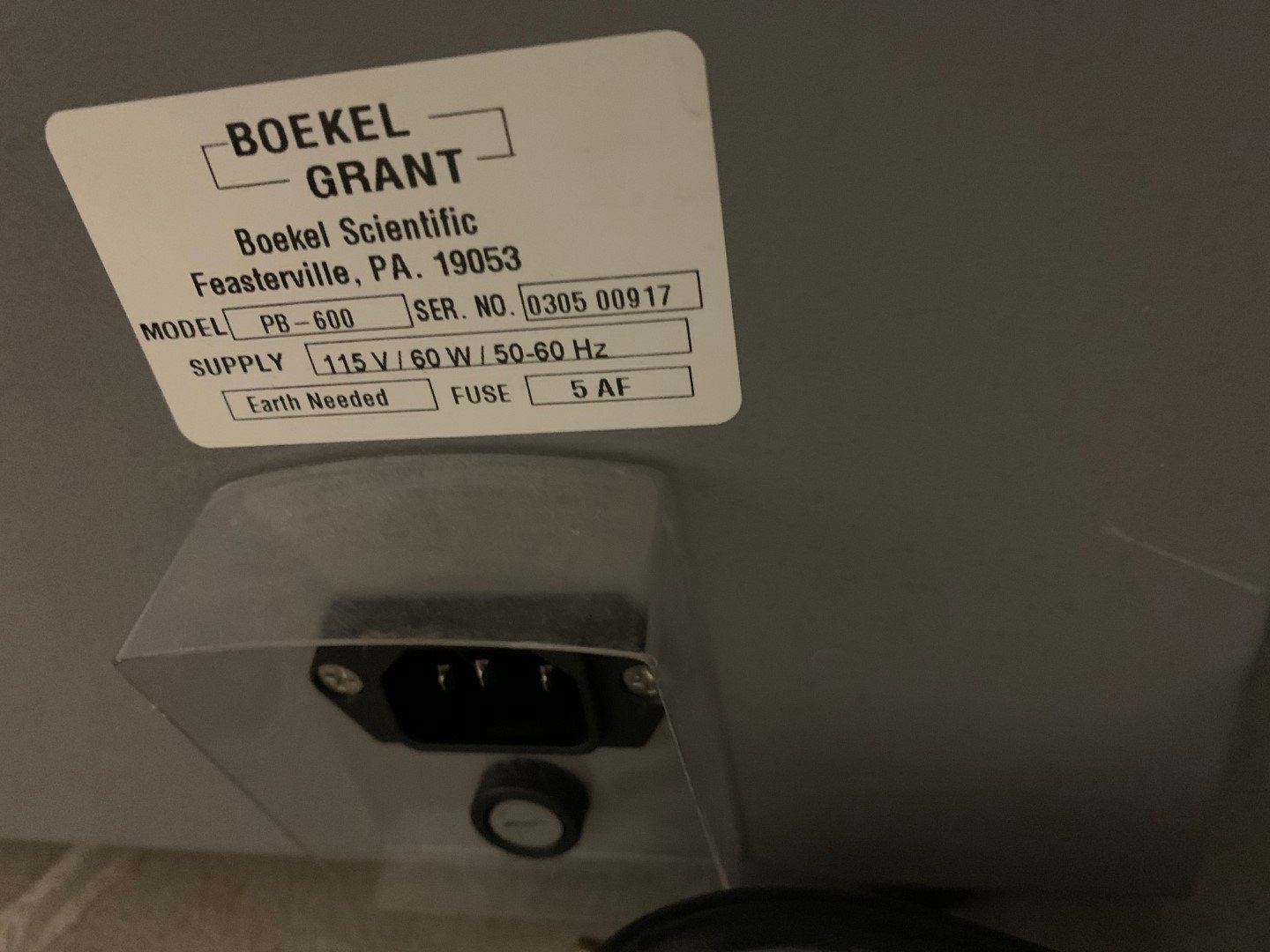 Boekel Grant PB-60 Digital Water Bath